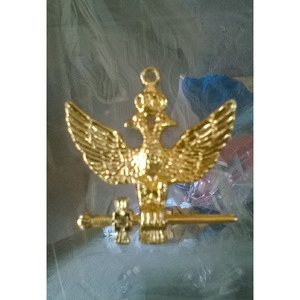 Vintage argent Sterling émail 33e degré maçon maçonnique Shriners broche revers membre broche ton or métal haut pour ruban maltais - Product Image 6