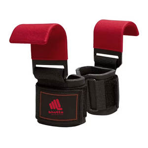 สายรัดข้อมือยกน้ำหนักแบบมีตะขอ ทำจากนีโอพรีน กันลื่น ระบายอากาศได้ดี สีดำ ขายส่ง - Product Image 1