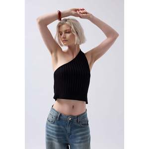 Tek Omuz Orgu Bluz - Rose - Rose - Product Image 2