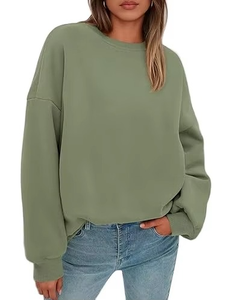 เสื้อกันหนาวลำลองสตรีทแวร์โชว์ไหล่ด้านหน้าของผู้หญิงเสื้อฮู้ดผ้าถักเป็นมิตรต่อสิ่งแวดล้อมระบายอากาศได้ดี - Product Image 4