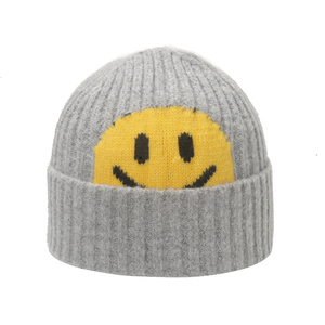 Vente en gros de chapeaux d'hiver tricotés, bonnet d'hiver plié, tête de mort, bonnet jacquard chaud en tricot, 2026 - Product Image 2