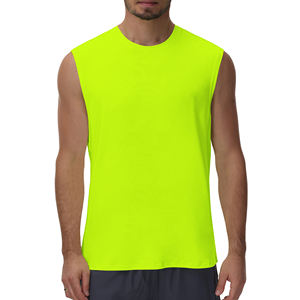 Top sin mangas Premium para hombre al por mayor: silueta de gran tamaño, cuello redondo sin etiqueta, ofrecido en S a XL para un ajuste universal - Product Image 1