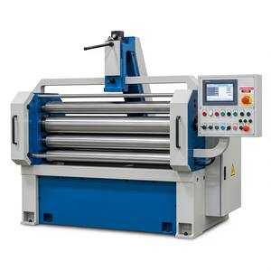 Máquina Laminadora de Placas CNC Automática Industrial con Accionamiento Hidráulico para Formación de Extremos en Chapas Gruesas y Anchas, Formas Cilíndricas y Cónicas - Product Image 6