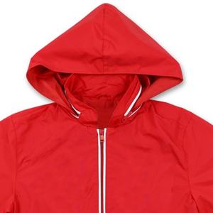 Hoodless Sororirites Wear Chaqueta cortavientos roja Chenillne Bordado Primavera Ecológico Impermeable Transpirable Venta al por mayor - Product Image 2
