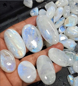 สร้อยคออัญมณีอัญมณีทรงหลังเบี้ยโอปอลอัญมณีพลอยเทียมพลอยเทียมทรงหยาบคริสตัลเครื่องประดับธรรมชาติในรูปวงรี - Product Image 3