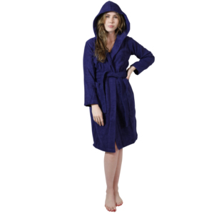 Peignoirs de bain OEM unisexe en coton gaufré Prix du fabricant Vêtements de nuit pour femmes de l'Inde Tailles pour hommes et femmes - Product Image 5