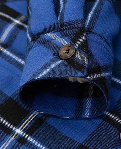 Custom Heavy Brushed Cotton Flannel Shirt Soft Feel Stand Collar for Streetwear and Biker Wear Spring Season - Product Image 2