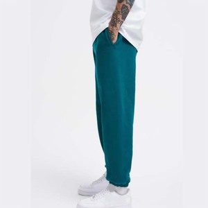 Pantalones Deportivos Casuales para Hombre con Logotipo Personalizado, Pantalones de Chándal de Lona de Peso Medio, Talla Grande, Cintura Elástica, Transpirables, 100% Algodón - Product Image 3