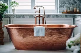 Bañera con forma de círculo ecológica de cobre puro 100% con aspecto Premium de retención de calor y fondo de calidad dura de HHO - Product Image 6