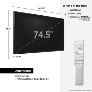 Ventes spéciales originales 75 "classe HDR UHD 4K Smart Partial Sun Outdoor QLED TV - Product Image 3