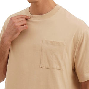 เสื้อยืดผ้าฝ้ายโอเวอร์ไซส์220จีเอสเอ็มเฮฟวี่เวทเสื้อยืดสีทึบระบายอากาศได้ดีขนาดพลัสไซส์จากบังคลาเทศโดยตรง - Product Image 4