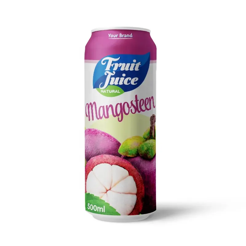 マンゴスティンジュースドリンク缶詰500mlソフトドリンク飲料濃縮物からではないプライベートラベルカスタマイズ