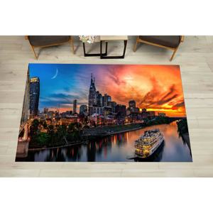 Alfombras de Paisaje de Nashville, Alfombra Luna, Alfombra Paisaje Urbano, Alfombra Estampada, Alfombra Delgada No Tejida - Product Image 1