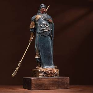 Venta al por mayor de artículos de Feng Shui de latón de Guangzhou para interiores Guan Yu Guan Di Ye <span class=keywords><strong>God</strong></span> <span class=keywords><strong>of</strong></span> Wealth-<span class=keywords><strong>War</strong></span> General Guan Gong estatuilla estatua a la venta - Product Image 3