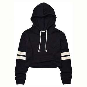 Wholesale Trendy Fashion High Quality <b>Women</b> Clothing Cotton Blank Crop Top Winter Cropped Hoodie for <b>Women</b> With Kangaroo Pocket - Product Image 1