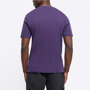 Top Shirt Hombres 100% Algodón Regular Fit Camiseta Cuello alto Serigrafía Impreso Unisex Transpirable Ecológico Manga corta - Product Image 3