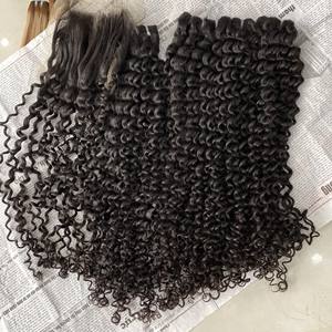 Wholesale Vietnamese <b>Remy</b> <b>Human</b> <b>Hair</b> <b>Extensions</b> Hot Texture Bouncy Curly <b>Hair</b> Machine Double Weft From Reliable Supplier - Product Image 2