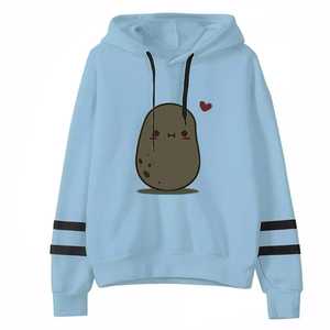 Sudadera informal de manga larga con estampado a rayas para mujer, pulóver, blusa, sudaderas con capucha - Product Image 6