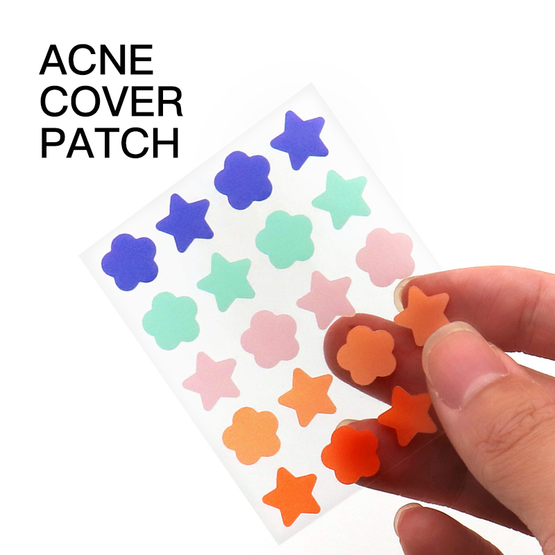 Patch de bouton hydrocolloïde absorbant l'acné pour la couverture de bouton de traitement des taches