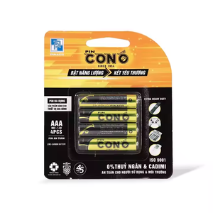 Batería de zinc-carbono AAA de 1,5 V-Célula seca recubierta de aluminio-Eagle/Con O/OEM-Hecho en Vietnam - Product Image 4