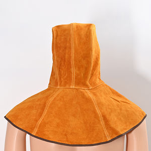 Capucha de Soldadura de Cuero Vacuno Retardante de Llama para Protección Industrial de Alto Riesgo, Protección para la Cabeza - Product Image 4