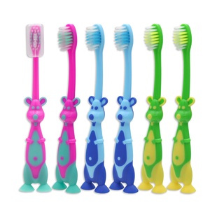 Kangaroo Kids Bàn Chải Đánh Răng Màu Phim Hoạt Hình BPA Free Lông Mềm Bàn Chải Đánh Răng Của Em Bé Dễ Thương Hình Động Vật Xử Lý - Product Image 2