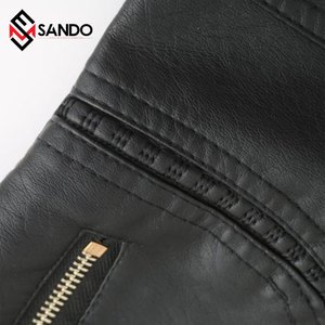 Áo Khoác Nữ Logo Tùy Chỉnh Có Miếng Vá Thêu Áo Khoác Ngoại Cỡ OEM Áo Khoác Da Nữ Cho Nữ - Product Image 4