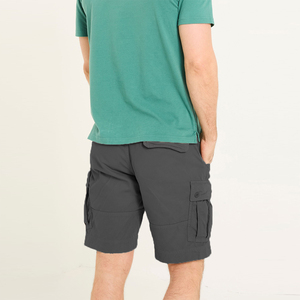 Shorts cargo décontractés pour hommes, en toile de coton à séchage rapide, multi-poches, longueur genou, impression numérique - Product Image 2