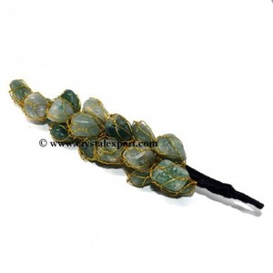 2025 Aventurine verte sculpté cristaux de guérison tenture murale Style Feng Shui décoration de la maison avec amour thème mascotte Agate Souvenir - Product Image 1