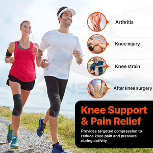 Manchon de compression pour le genou, lot de 2, genouillère pour hommes et femmes, soulagement de la douleur, soutien du genou pour la course à pied et le ménisque - Product Image 2