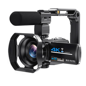 กล้องวิดีโอ YouTube Vlog ถ่ายทอดสด สตรีมมิ่ง 4K บันทึกภาพ 18x ซูม ป้องกันภาพสั่นไหว แบบพกพา 30fps WiFi ได้รับการรับรองมาตรฐาน ROHS ภาพถ่าย 56MP ความจุ 256GB - Product Image 6