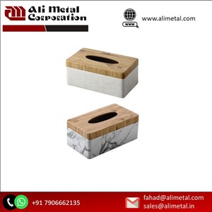 Servilletero de madera de lujo de alta calidad, suministrado por la fábrica, soporte de papel tisú de mesa para mesa de comedor - Product Image 2
