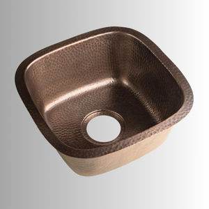 Handmade Hammered Copper Kitchen Sink Single Bowl Solid Copper Sink for Luxury Kitchens OEM Handmade Solid Copper Kitchen Sink. - Product Image 4