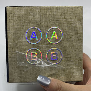 Etiqueta de Cristal con Impresión por Transferencia UV, Estampado Dorado, Película Desprendible, Personalizada en Cualquier Tamaño, Letras Reservadas, Etiqueta Metálica Irregular - Product Image 5