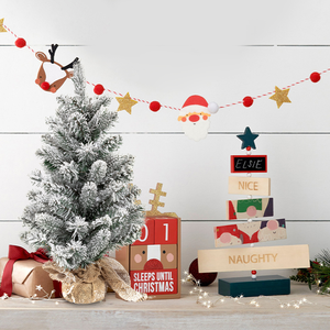 Arbres de Noël verts bon marché de tailles miniatures de haute qualité et de différentes occasions avec base en bois - Product Image 3