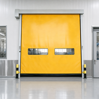 Porte à enroulement rapide en PVC à fermeture éclair auto-réparatrice pour atelier industriel