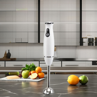 Batidora de mano de inmersión eléctrica profesional de 300W, batidora de puré de alimentos sin BPA, batidor recargable, accesorios para picadora, continua