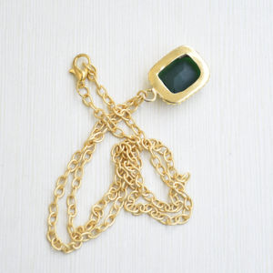 Minimalist Rhodium Plated Charm <b>Necklace</b> Handmade Unisex Fashion Jewelry Bulk Fashion Supplier - Product Image 2