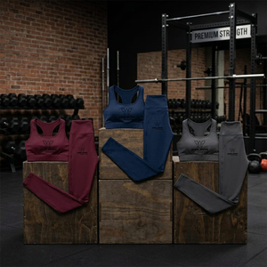 Conjunto Deportivo para Mujer, Cintura Elástica, Secado Rápido, Bra Deportivo, Leggings de Cintura Alta, para Entrenamiento, Yoga, Ejercicio - Product Image 4