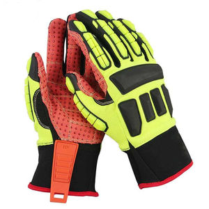 Guantes DE SEGURIDAD pesados para hombres de alta calidad, guantes de trabajo de soldadura de cuero profesional, resistentes al calor, antiquímicos a precio mayorista - Product Image 6