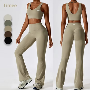 Nuevos trajes de Yoga de moda para mujer, trajes de sudor de secado rápido, sujetadores de gimnasio informales, conjuntos de Fitness para mujer, venta al por mayor, personalizar Fitness para mujer - Product Image 1