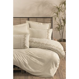 Juego de Funda Nórdica Doble de Lujo Cotton Box con Diseño Floral Satinado, Tamaños King y Twin para Uso en el Hogar, Cama, Hospital y Dormitorio - Product Image 1