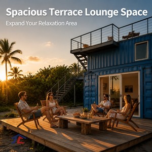 Casa Contenedor Modular Prefabricada Tipo A, Mini Casa para <span class=keywords><strong>Hotel</strong></span> o Resort <span class=keywords><strong>Tropical</strong></span> - Product Image 2