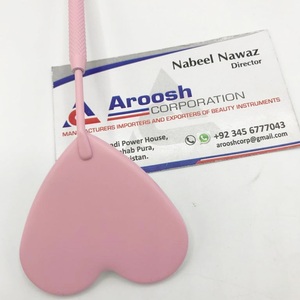 Vente en gros de produits de beauté de marque privée miroir d'extension de cils en forme de cœur rose avec bout pointu miroir de cils inspecté - Product Image 3