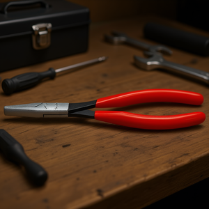คีมปากแหลมแบบยาวของ Knipex สีดำเคลือบอะทราเมนต์ พร้อมด้ามจับขัดเงาเคลือบพลาสติก - Product Image 3