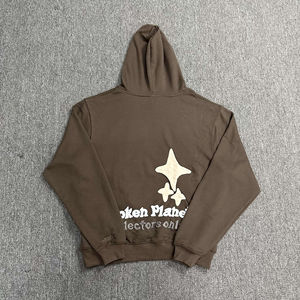 Sweat-shirt personnalisé en coton spandex de haute qualité, polaire à logo imprimé pour hommes, survêtement à impression bouffante pour hommes, vêtements de fitness, vente en gros - Product Image 2