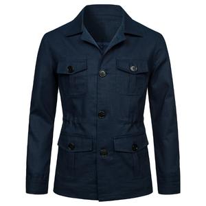 Nouveau Style Causal Vintage Veste Manteau Hommes Nouvelle Mode Léger Causal Hommes Veste - Product Image 1