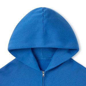 100% Cotton 450g Wholesale Grey Custom Oversize <b>Hoody</b> <b>Men</b> Blank <b>Zipper</b> Sports <b>Hoodies</b> Custom Bulk <b>Hoodies</b> for Man - Product Image 3