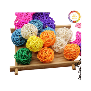 ลูกบอลหวายธรรมชาติงานแฮนด์เมดสำหรับตกแต่งบ้านงานปาร์ตี้งานแต่งงานและเครื่องประดับคริสต์มาส - Product Image 1