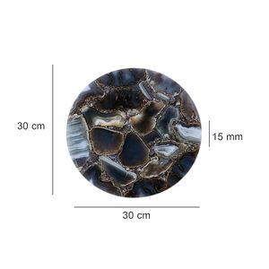 Handcrafted Polished Agate Seal <b>Stone</b> Luxury Home Decor Religious Flower Model Pattern <b>Resin</b> Customized Color High Crafted - Product Image 4